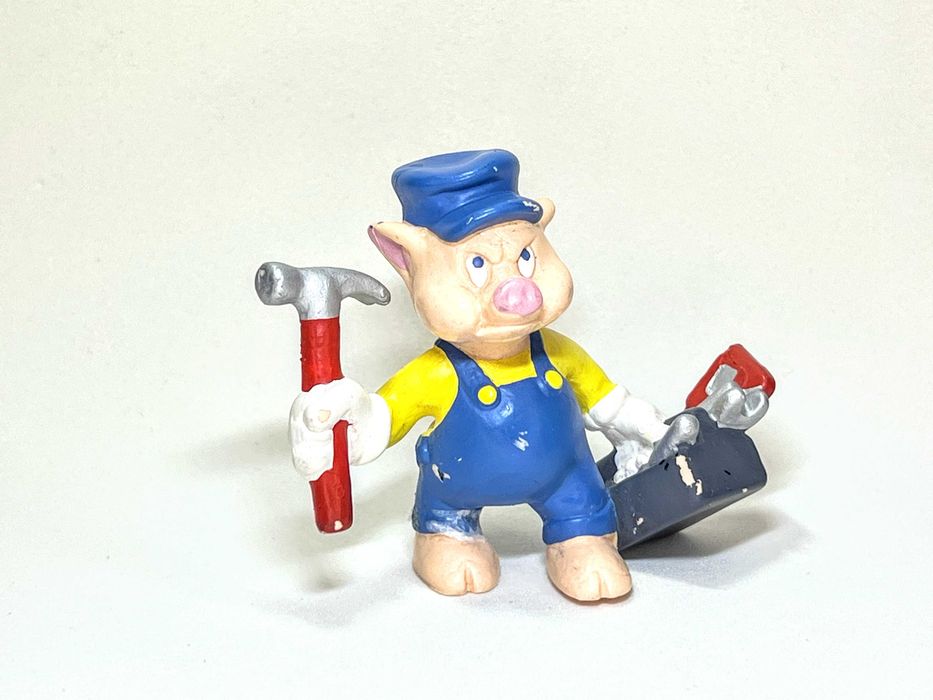 Os Três Porquinhos e o Lobo Mau (1980s) Figuras Bullyland