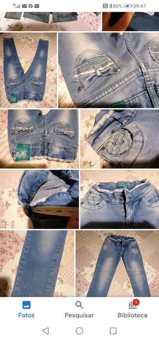 Calças de ganga tamanho 8