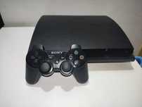 PS3 Slim desbloqueada + comando com jogos