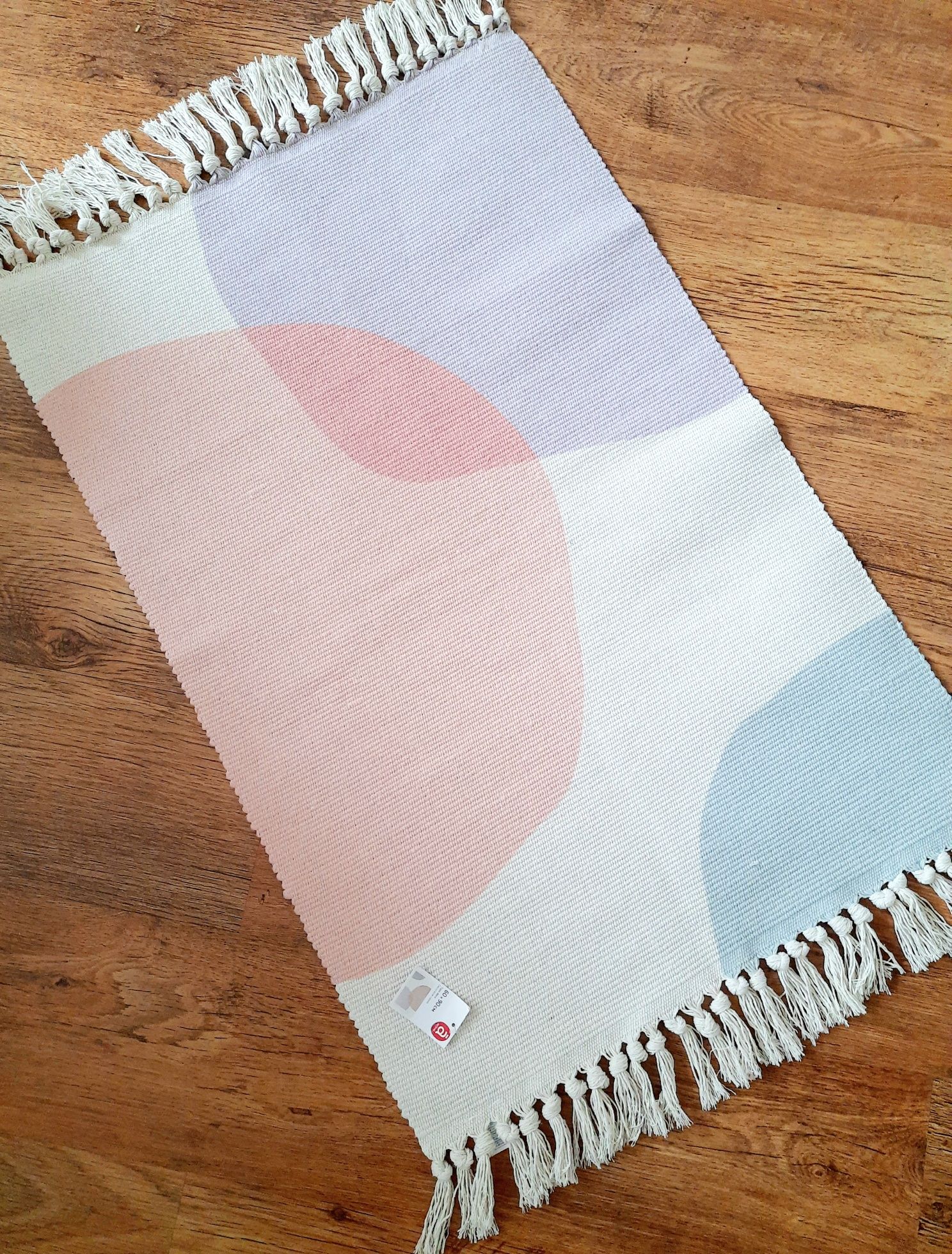 Dywan dywanik bawełniany gruby pastelowy