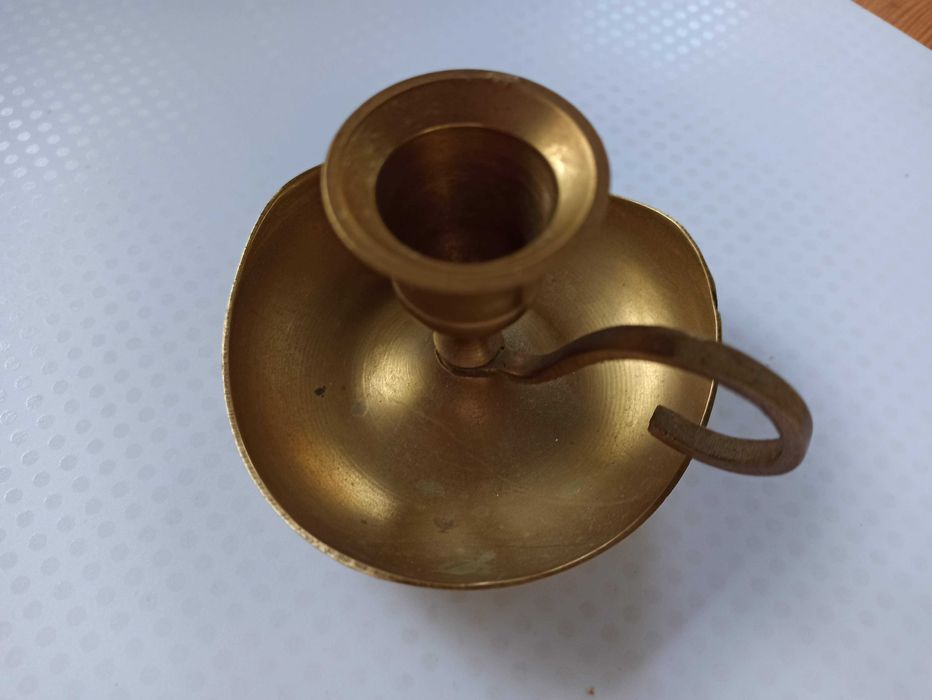 Świecznik mosiężny - rzemiosło