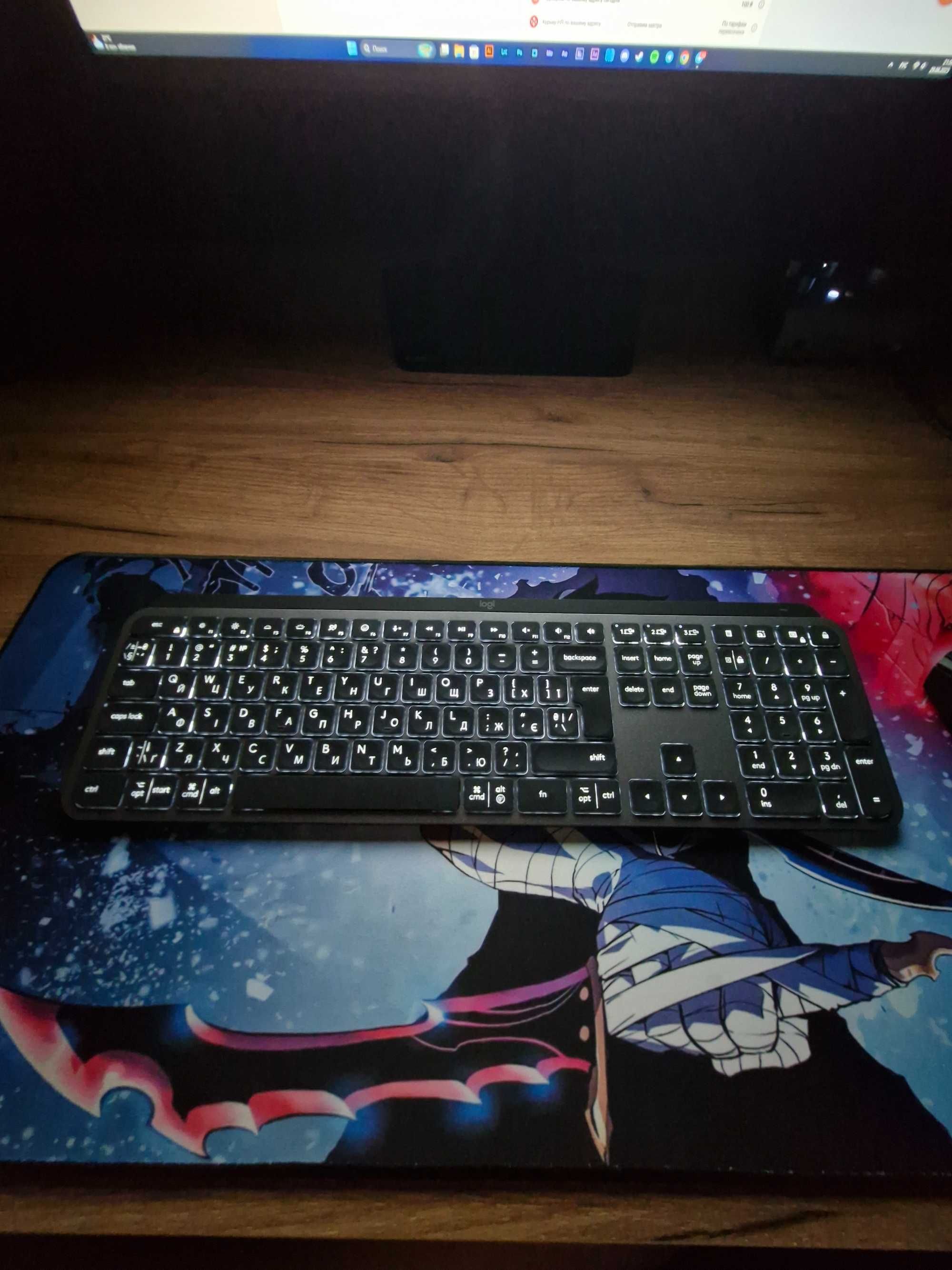 Клавиатура черная Logitech MX Keys S Advanced Illuminated