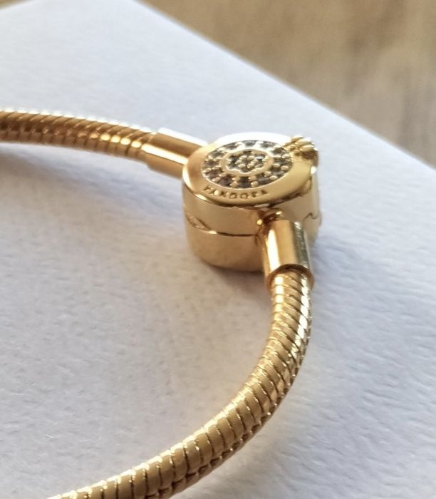 Bransoletka Pandora Moments pozłacana 14k złotem