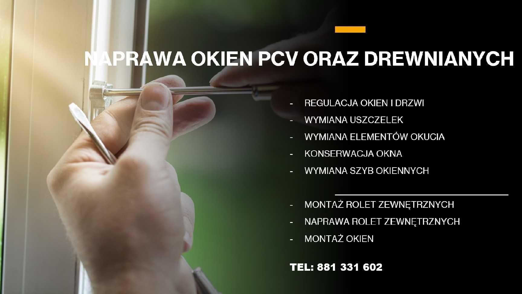 Naprawa okien i rolet zewnętrznych/ NOWOŚĆ pomiary szczelności Nysa