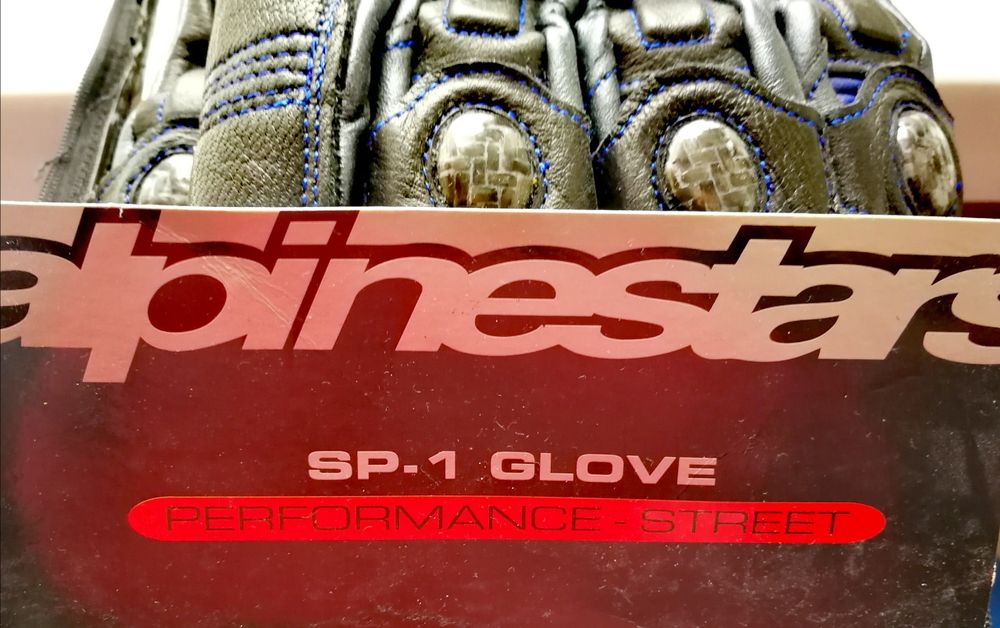 NOWE Rękawice ALPINESTARS SP-1 Carbon Niebieskie r1 r6 xxl xxxl duże