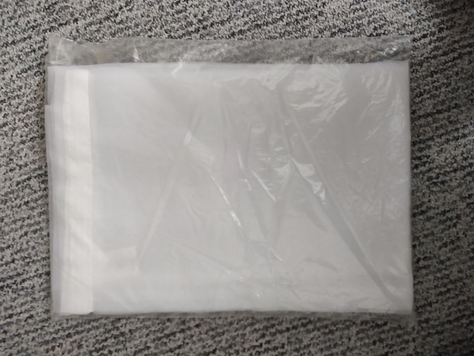 Firanka biała gładka 145 x 140