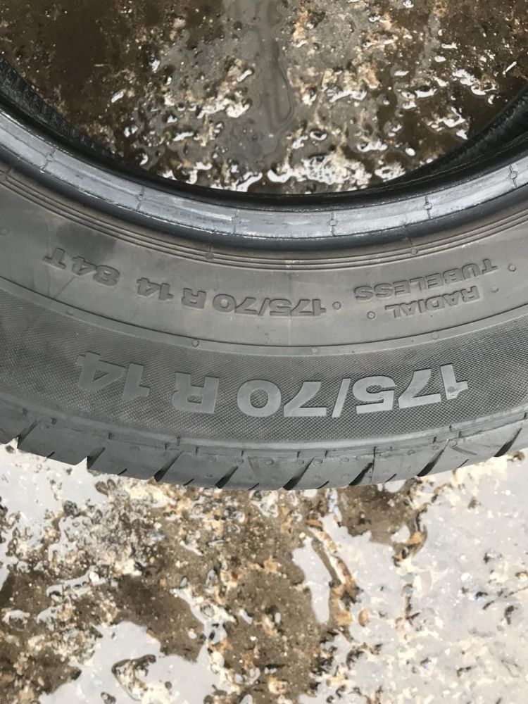 Continental 175/70r14 комплект склад літо б/у оригінал резина шини