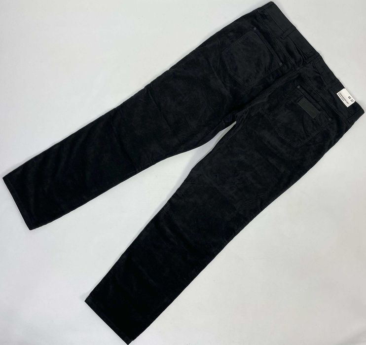 Spodnie męskie sztruks Wrangler Greensboro 803 Black W42 L34