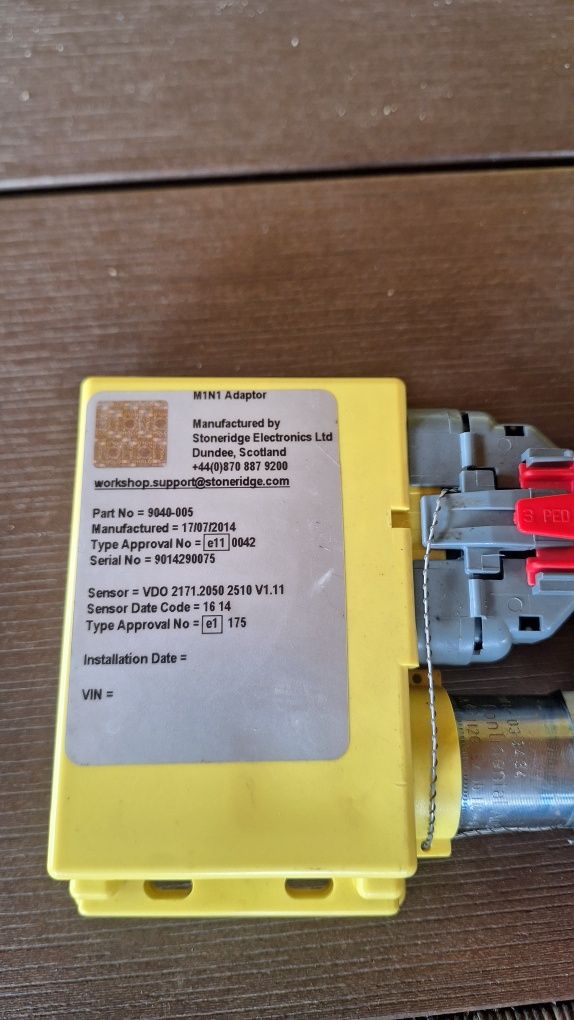 Tachograf 12v do busa z impulsatorem gps