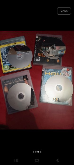Vendo este conjunto de 4 jogos da playstation 3 usados  em bom estado