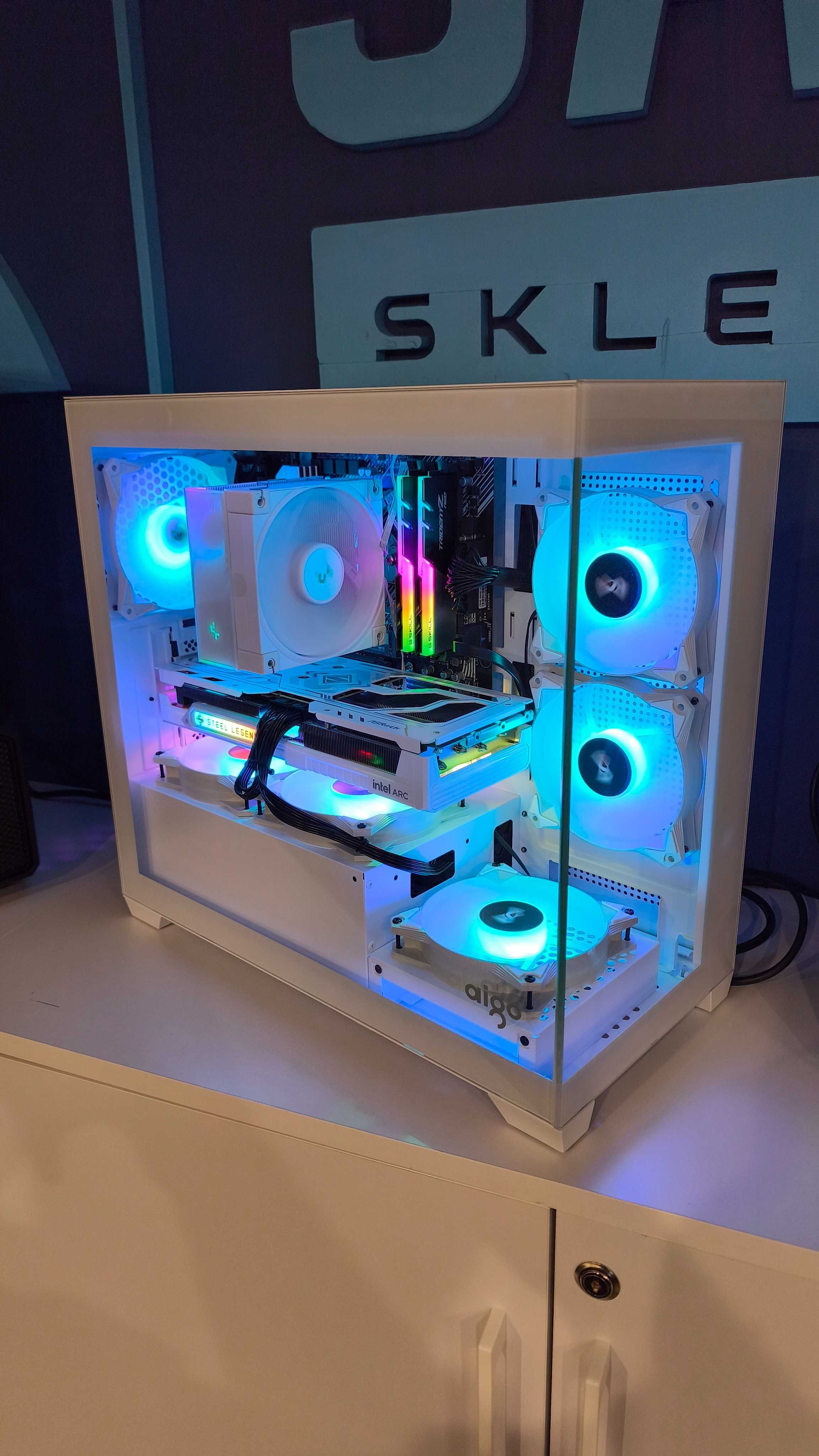 Komputer do gier Ryzen 5 Intel B580 16RAM SSD ARGB Raty