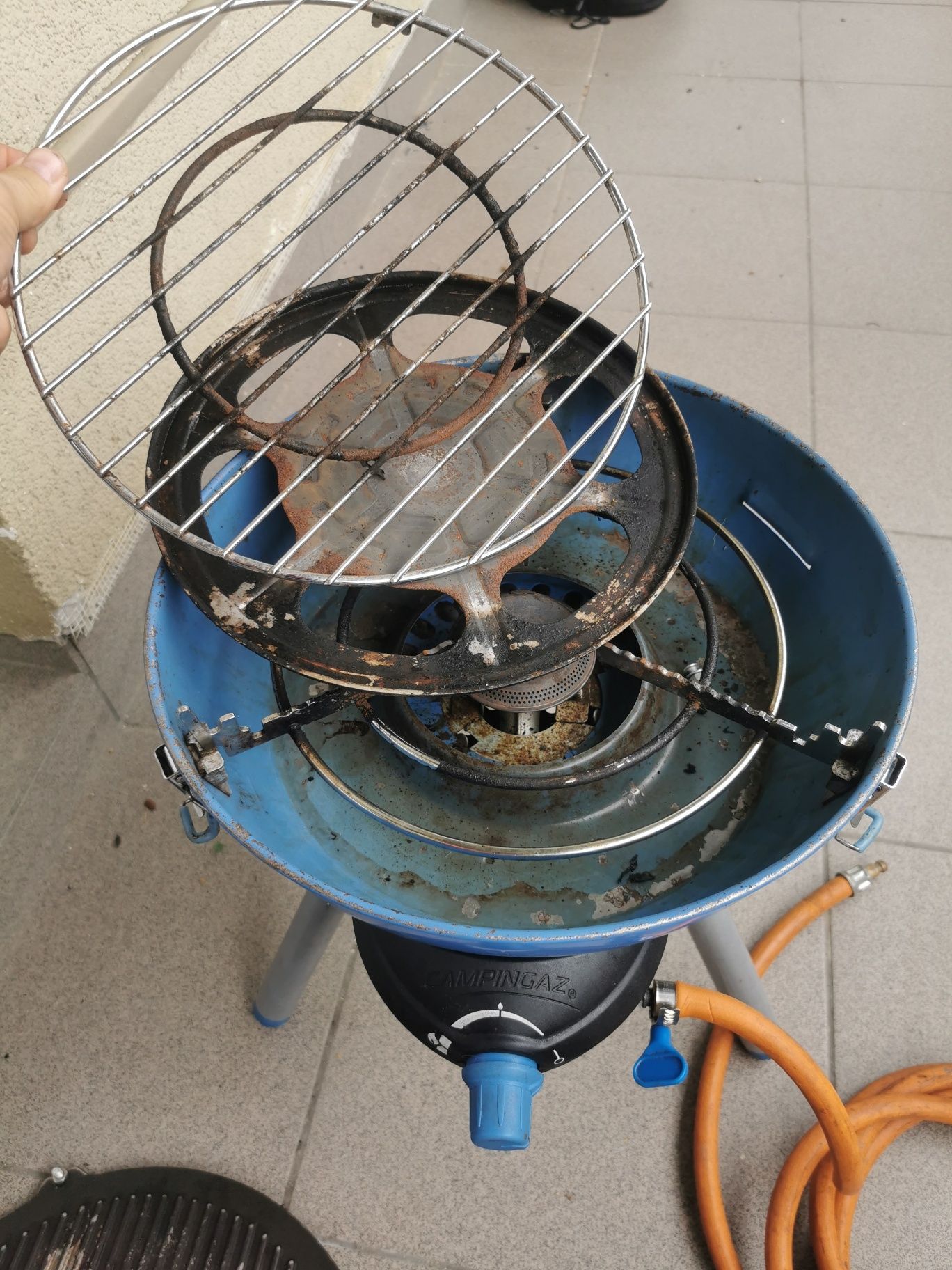 Grill kuchenka wok gazowy campingaz 400