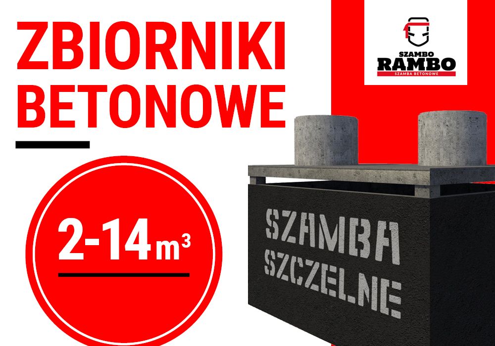 Zbiornik Na Wodę Deszczówkę Szambo Szamba Betonowe Piwnica Kanał 10m3