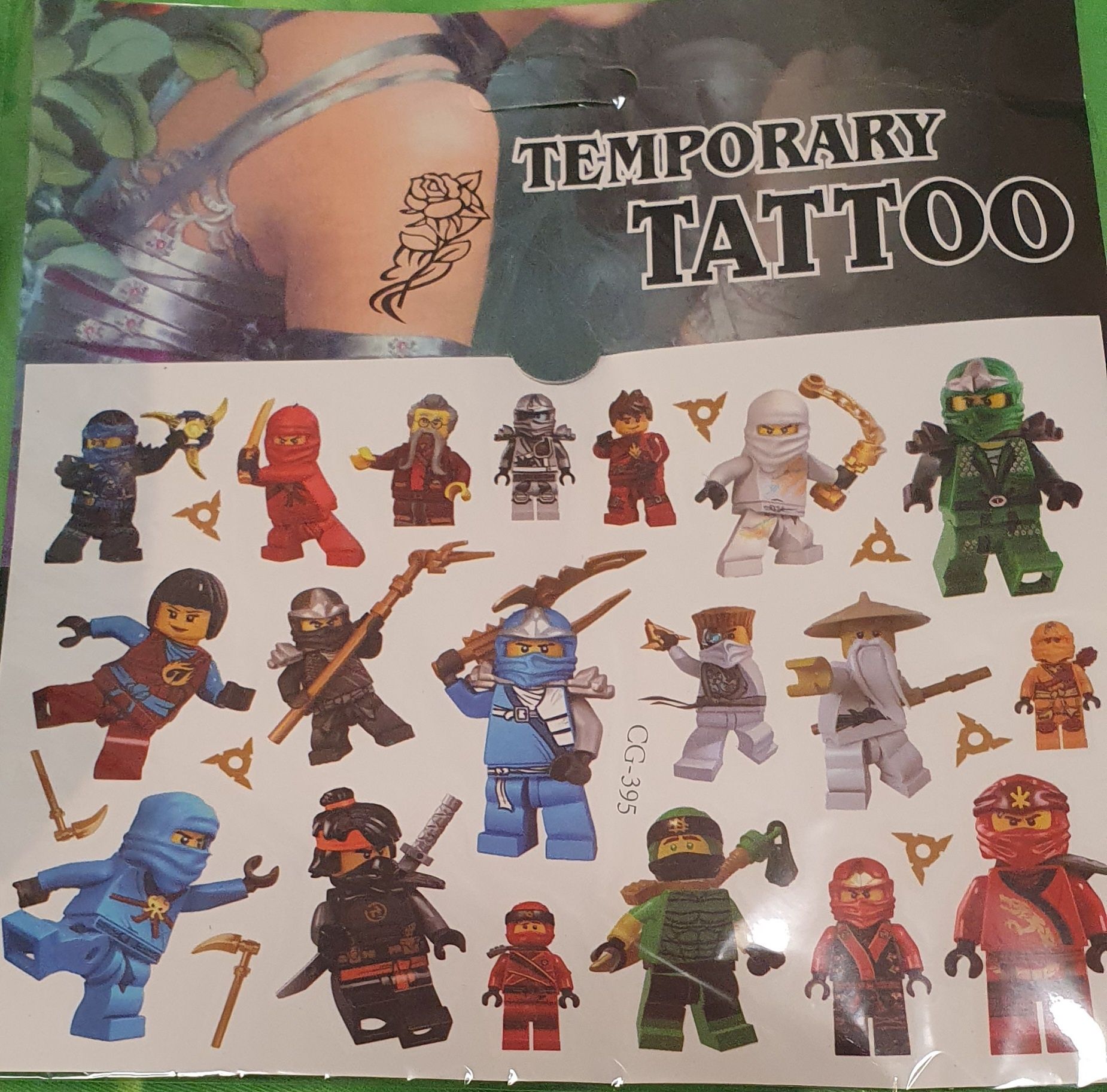 Ninjago tatuaze dla dzieci