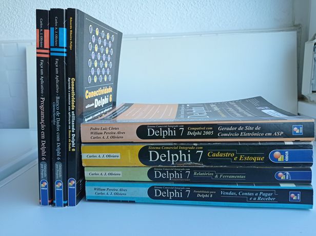 Conjunto 7 Livros de programação (Delphi)