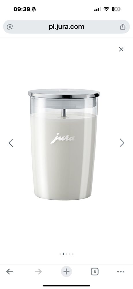 Jura Pojemnik na mleko + wężyk z osłoną ze stali nierdzewnej  Jura