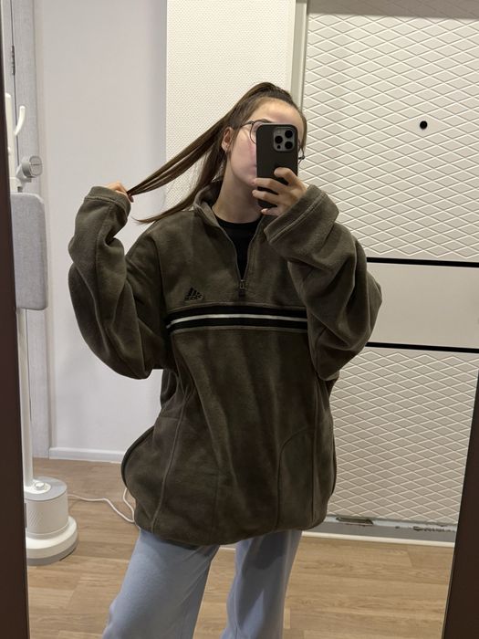 Вінтажний флісовий пуловер від Adidas