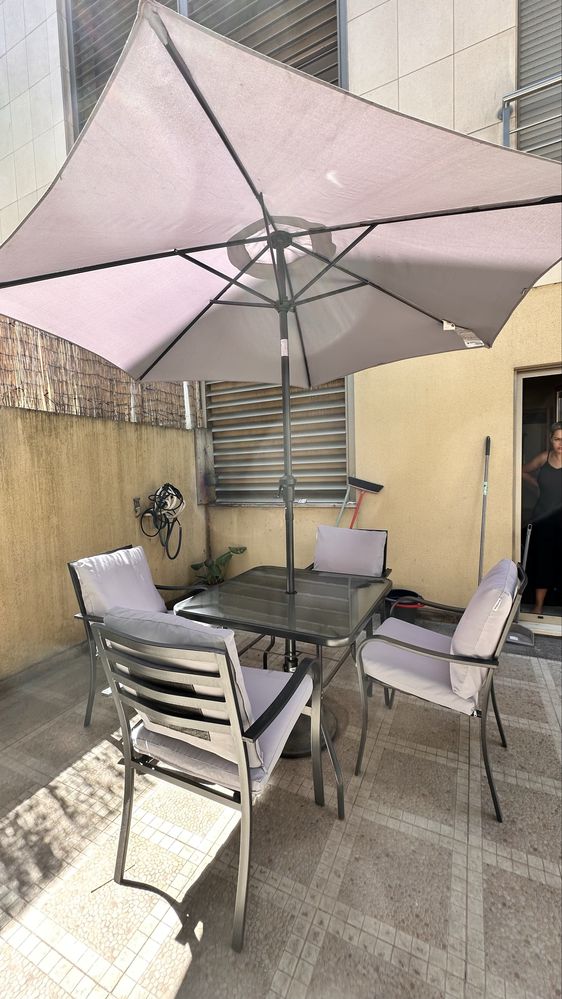 Conjunto de Refeição Exterior 4P NAT RONO – Leroy Merlin