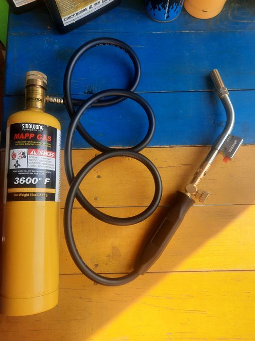 Горелка газовая, сварочная, пъезо под Мапп-Газ. Для пайки медных труб