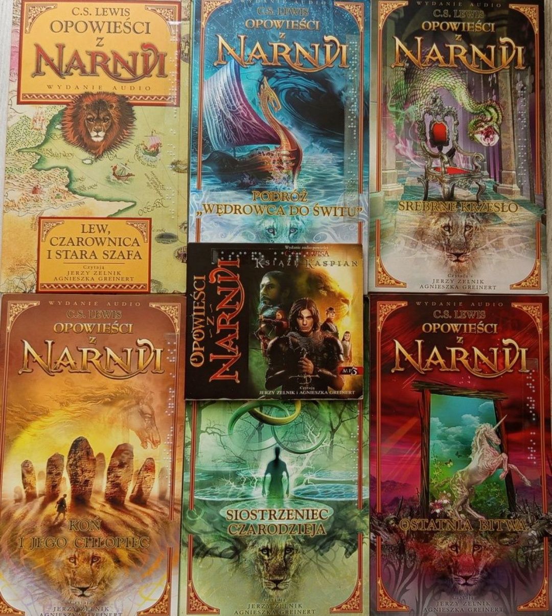 Audiobooki. Opowieści z Narnii. Całość 7 części 27 płyt.