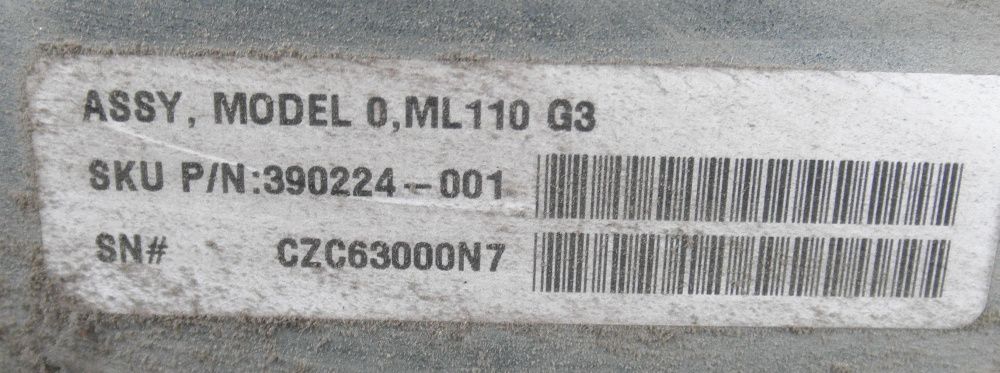 Сервер HP ML110 G3 Model 0