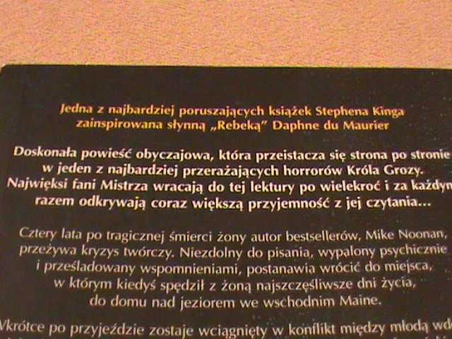 Stephen King - "Worek kości".