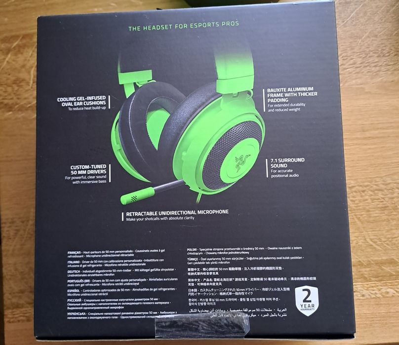 Auscultadores Razer Kraken 7.1 Surround Sound