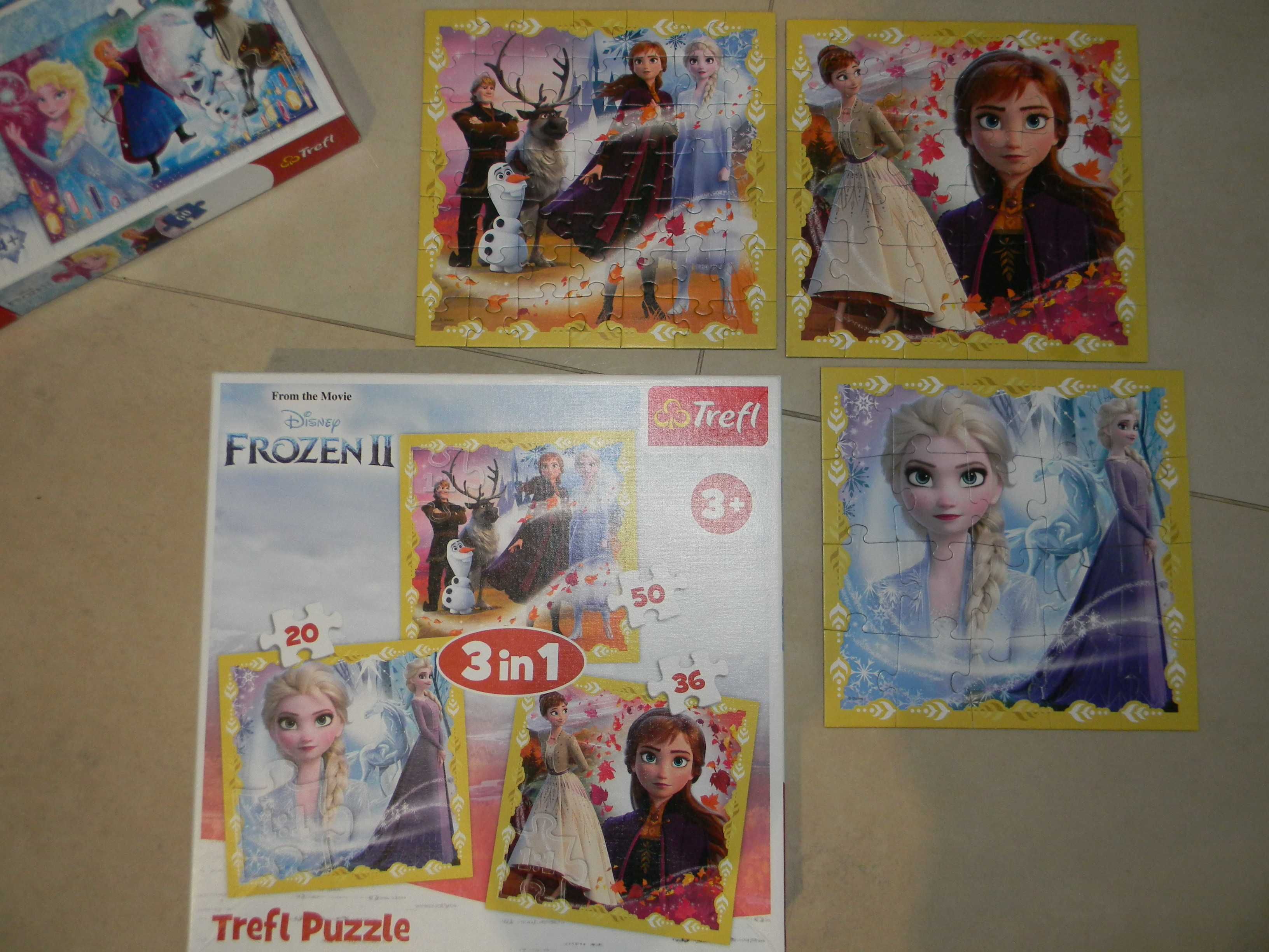 Puzzle układanki karty trefl frozen enchantimals