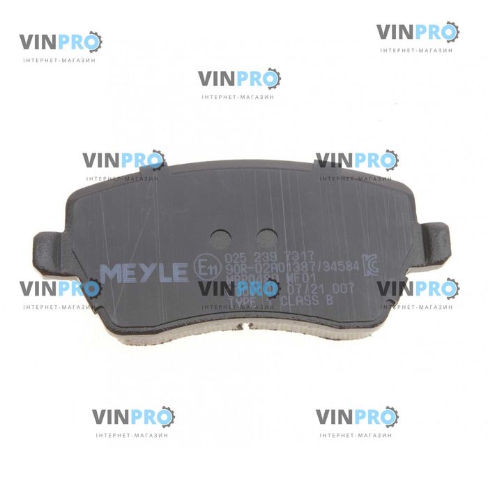 Колодки гальмівні (передні) Renault Kangoo 08 (TRW) 116.5/52.6/17.3mm.