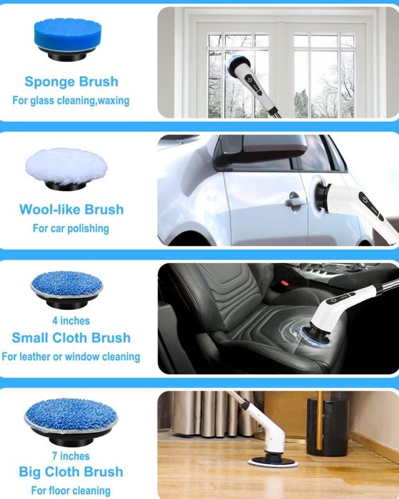 Електрична обертова щітка для прибирання  Lepwings.