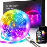 Taśma LED RGB 5050 Mexllex 20m Aplikacja Pilot Baterie