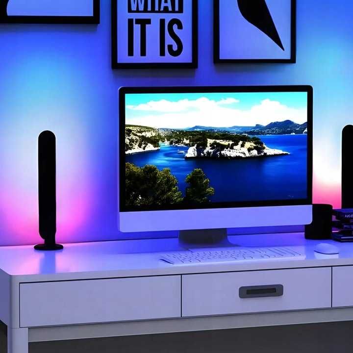 2x Listwy inteligentne świetlne LED do TV PC LAMPKA LED NA BIURKO RGB