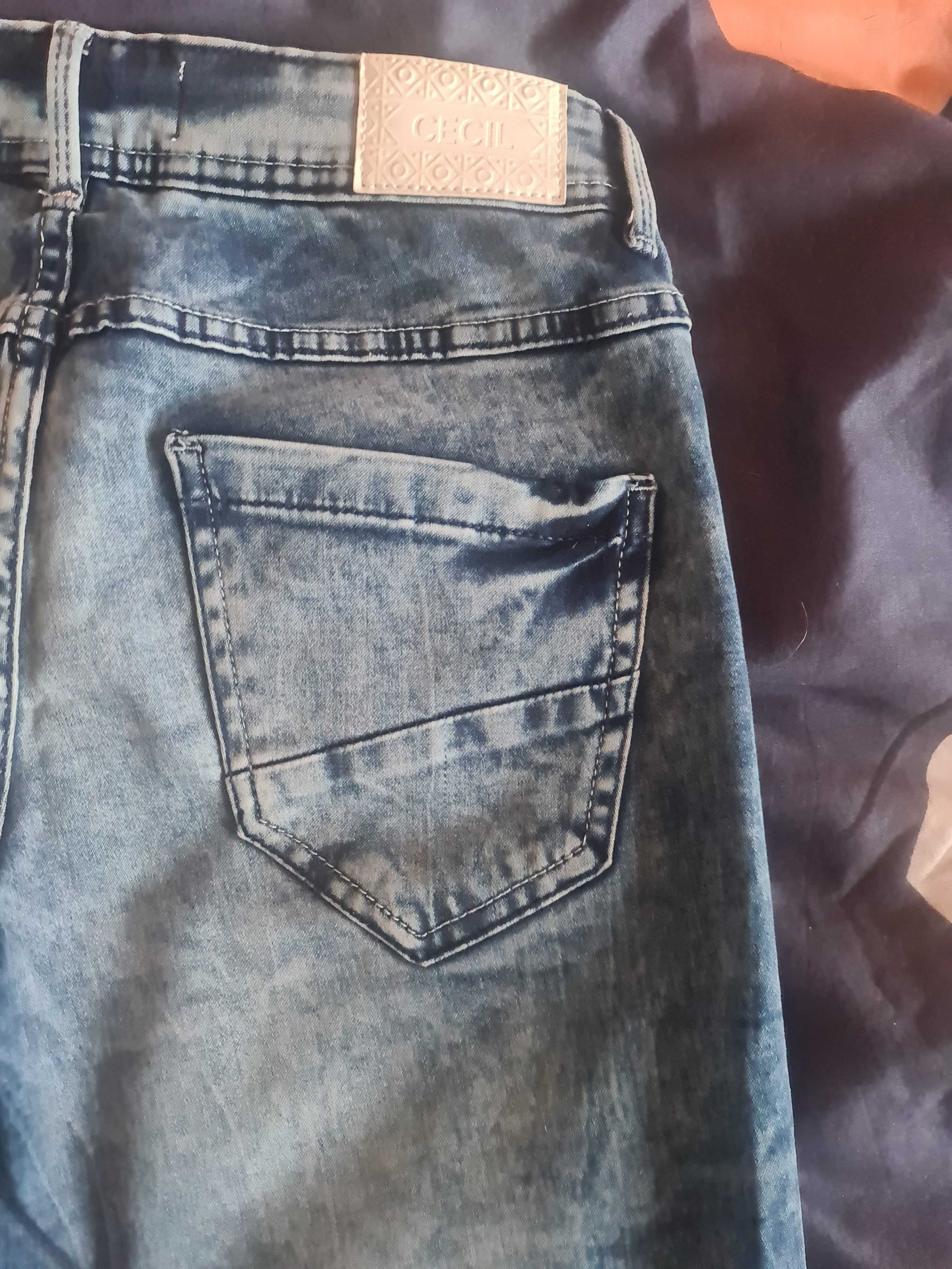 Spodenki bermudy jeans damskie