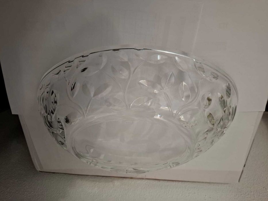 Centro de Mesa Oval RCR Laurus, 34 cm, Cristal