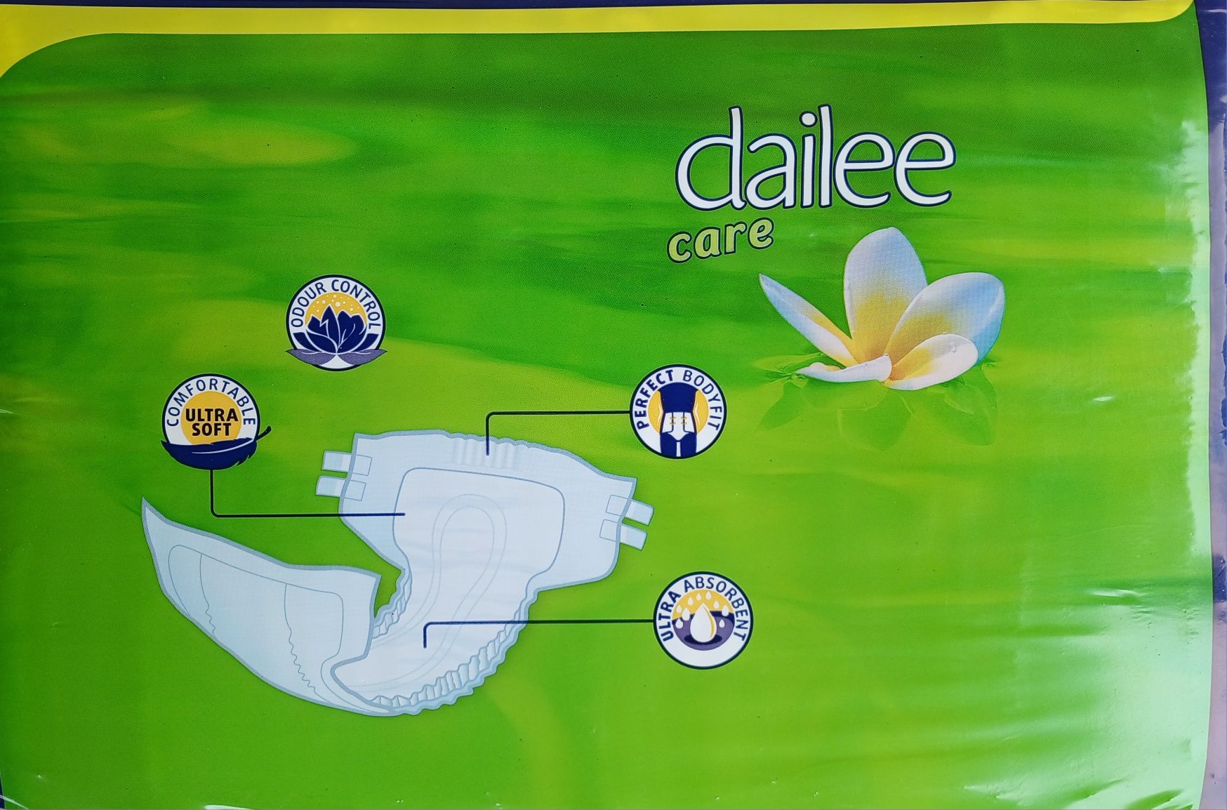 Памперсы для взрослых Dailee Super 6 капель. Размер L.