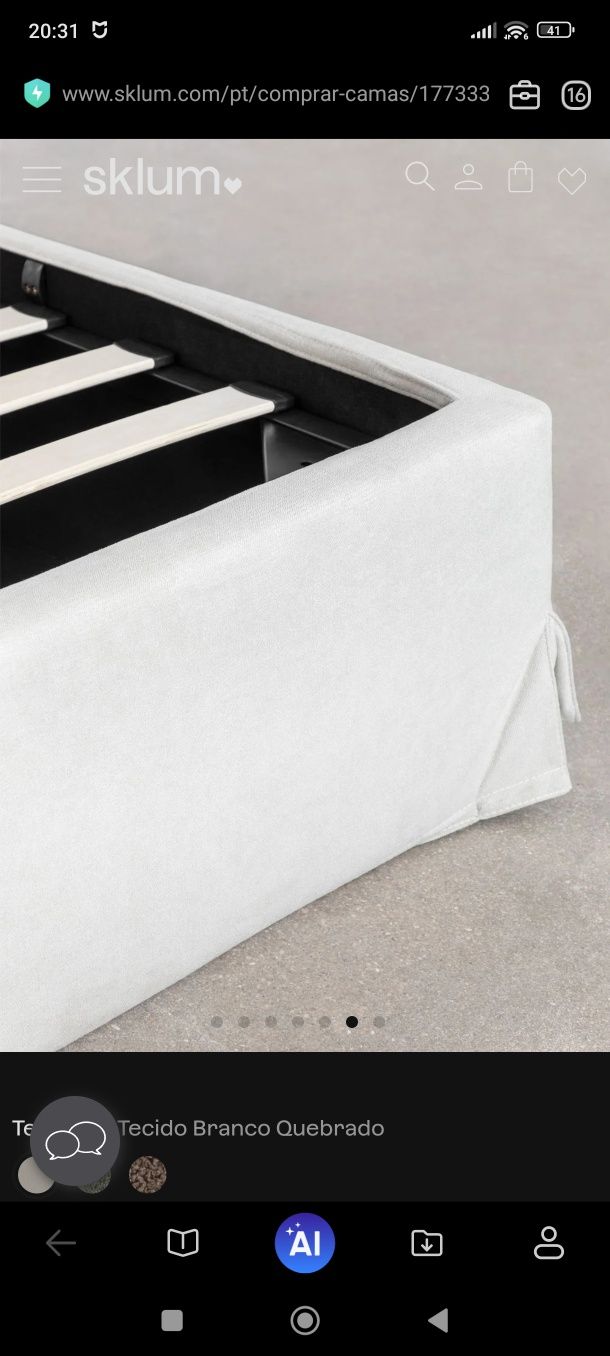 Cama 180cmx200cm marca SKLUM