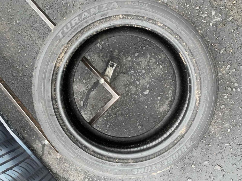 Шини 215/50 R17  пара Bridgestone 2022p літо  6,2мм