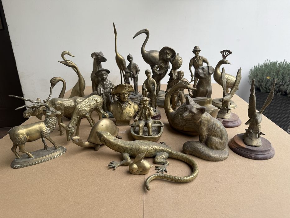 Zeataw zwierząt i figurek mosiadz, brąz