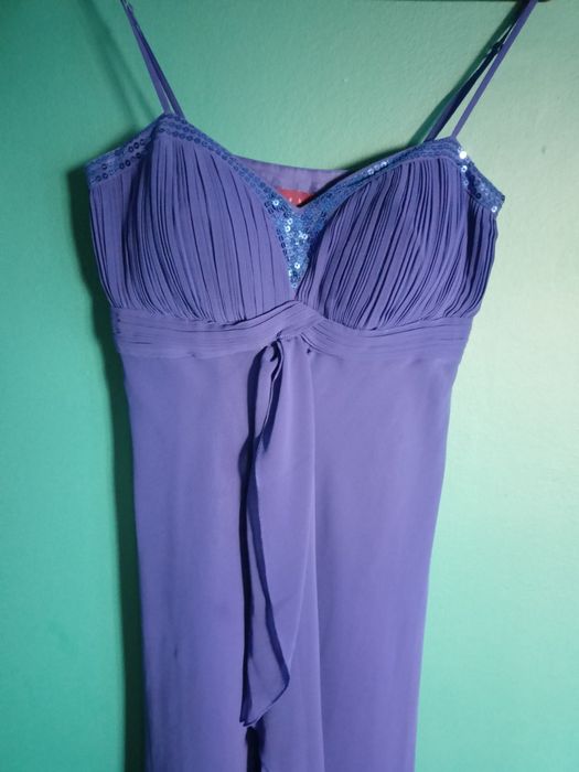 Piękna suknia sukienka 34 / 36 na ramiączkach na wesele sylwestra balo