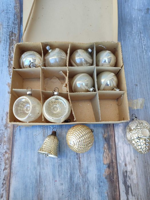 Stare kolekcjonerskie Bombki  choinkowe MIX  Różne - Vintage - design