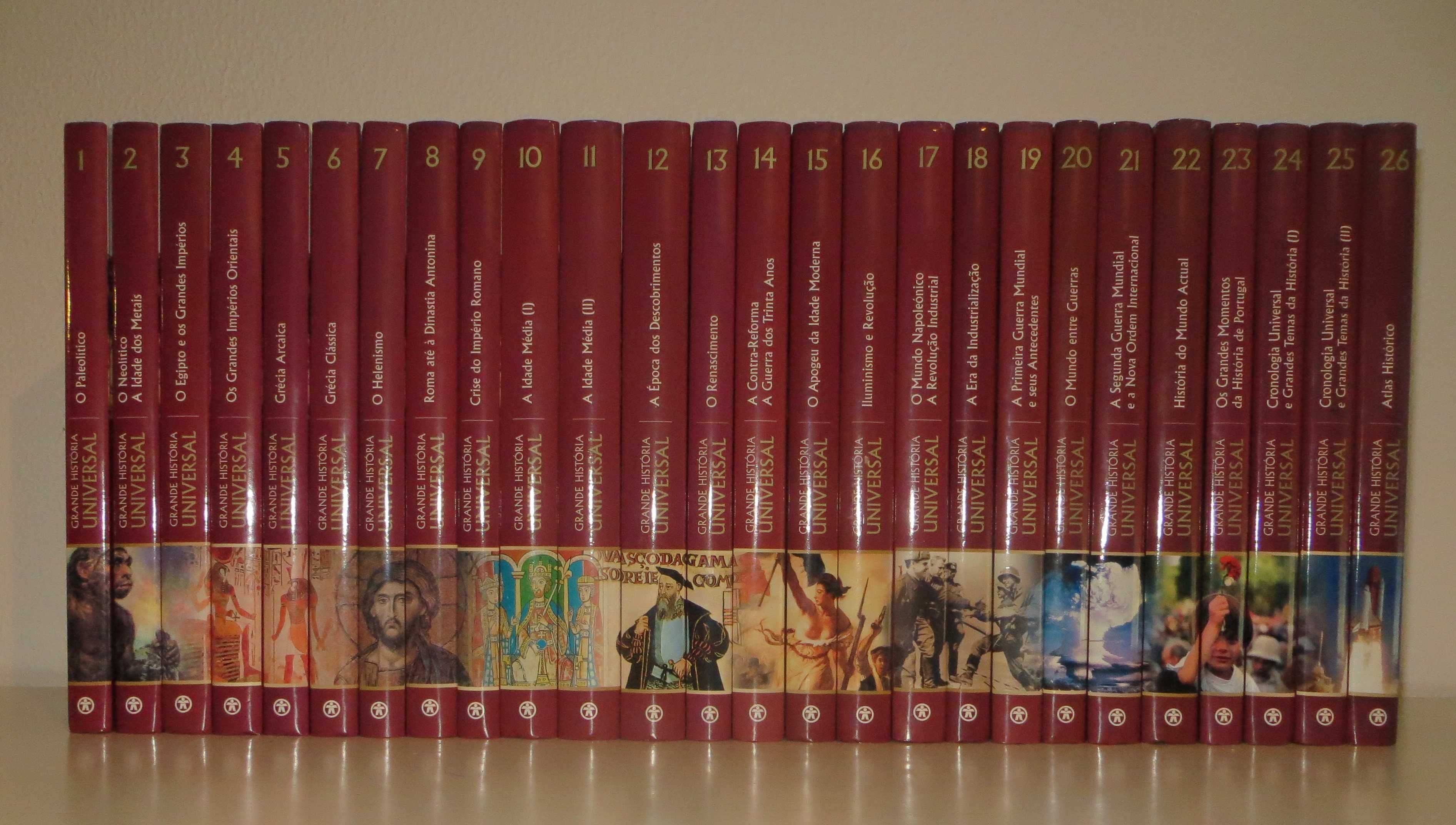 História Universal  - Enciclopédia Completa com  25 volumes - Nova