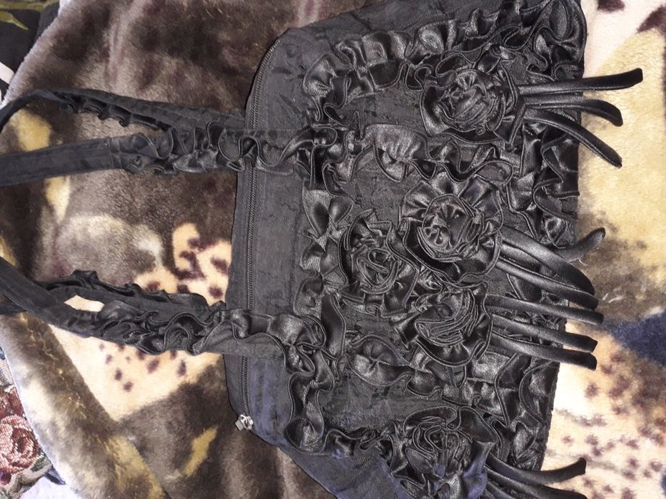 Сумка- клатч из натурального замша и кожи