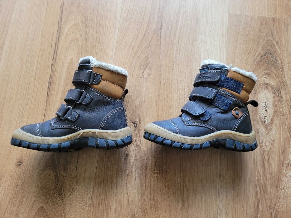 Buty skórzane zimowe Lasocki Kids r.22 niemowlęce trzewiki kozaki