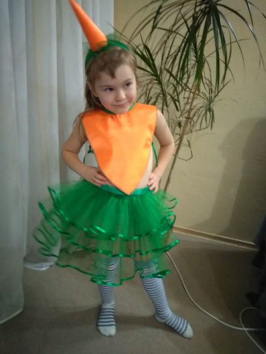 Новогодний карнавальный костюм тыквы на Хеллоуин, репки и морковки