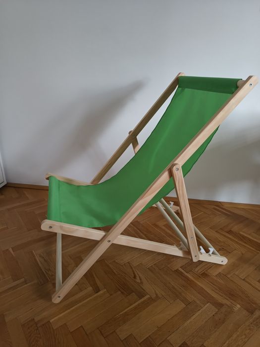 Leżak plażowy drewniany