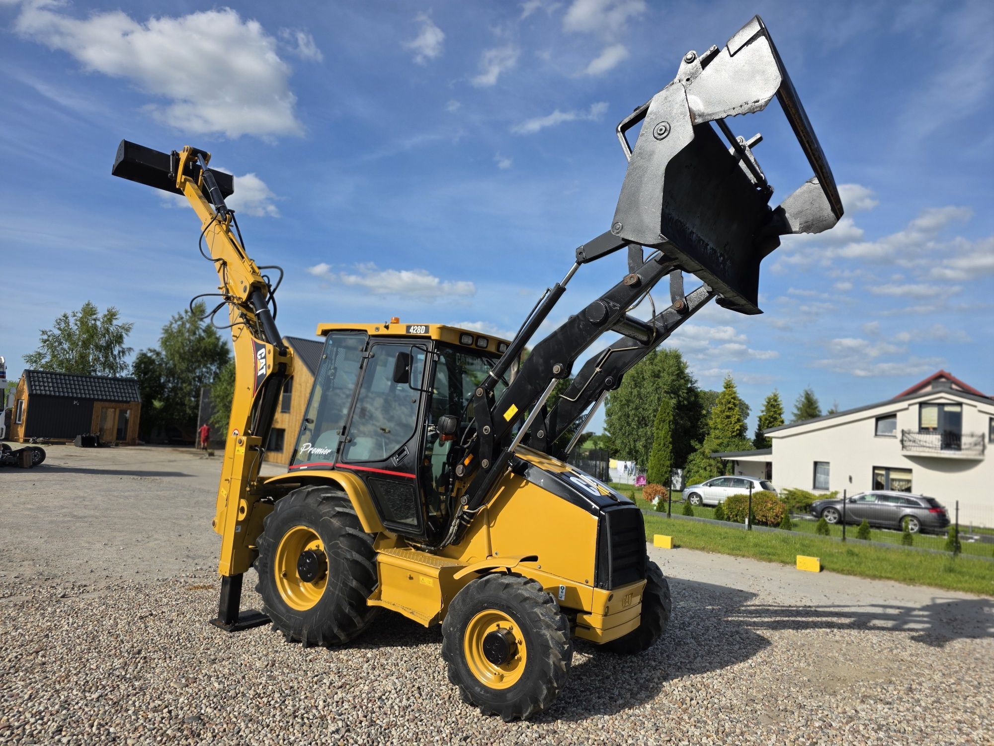 CAT 428D 2005 FULL Widly Teleskop Szczeka 4x4 Turbo 3Łyżki Czytaj Opis