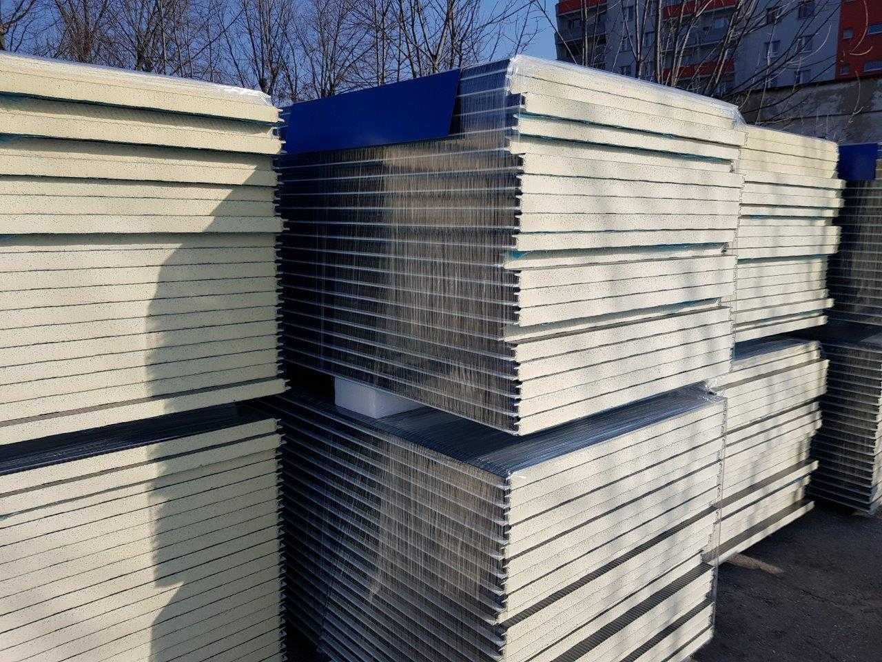 Płyta warstwowa ściana PUR 40mm L6000mm grafit 1 klasa