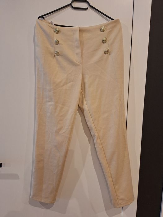 Spodnie eleganckie beż r.46 adika