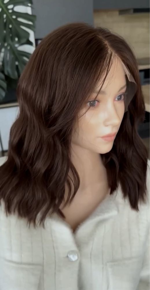 nowa naturalna peruka lace front 100% ludzki wlos
