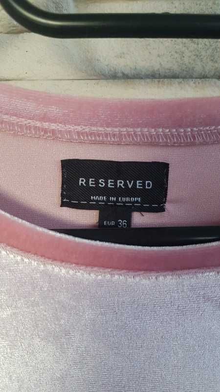 Sukienka welurowa Reserved r. 36